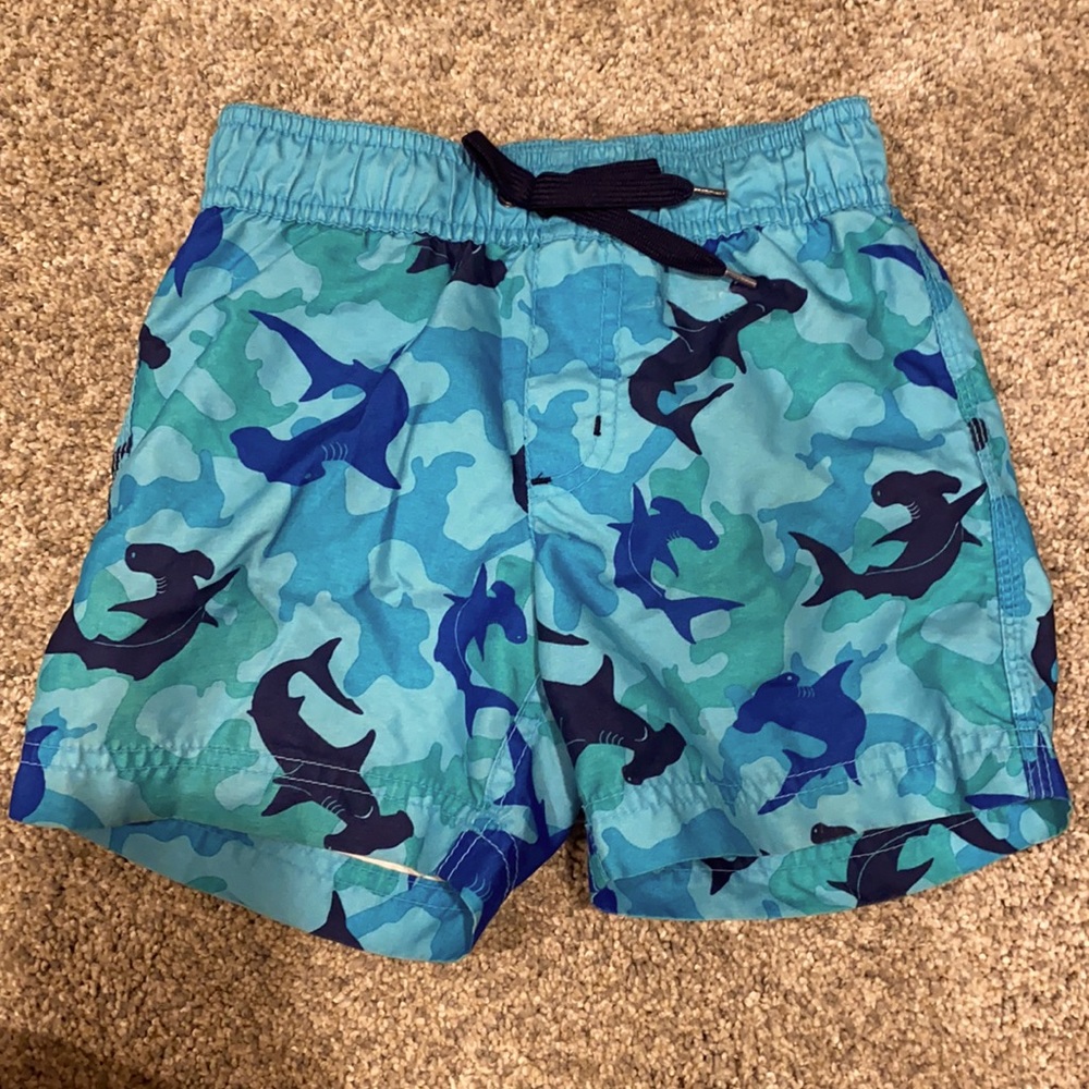 Size 4 Gymboree shark swim trunks